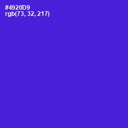 #4920D9 - Purple Heart Color Image