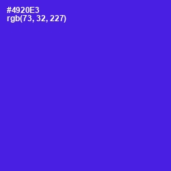 #4920E3 - Purple Heart Color Image