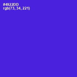 #4922DD - Purple Heart Color Image