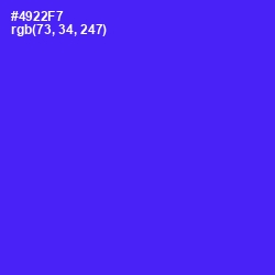 #4922F7 - Purple Heart Color Image