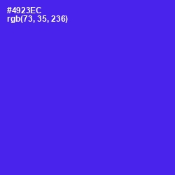 #4923EC - Purple Heart Color Image