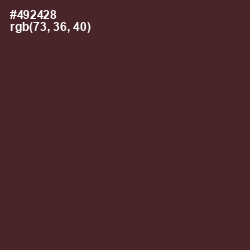 #492428 - Crater Brown Color Image