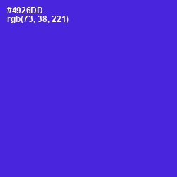 #4926DD - Purple Heart Color Image