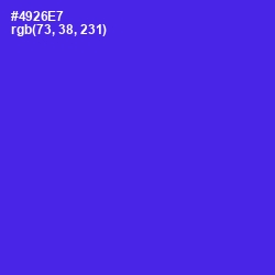#4926E7 - Purple Heart Color Image