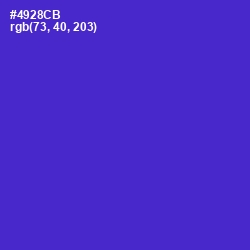 #4928CB - Purple Heart Color Image