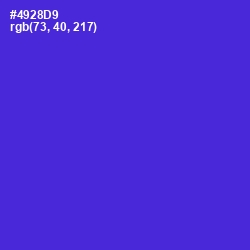 #4928D9 - Purple Heart Color Image