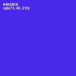 #4928EB - Purple Heart Color Image