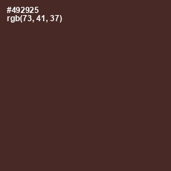 #492925 - Crater Brown Color Image