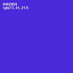 #4929D9 - Purple Heart Color Image