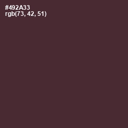 #492A33 - Livid Brown Color Image