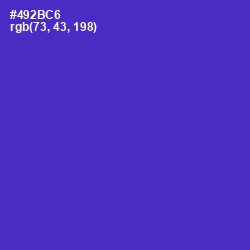 #492BC6 - Purple Heart Color Image