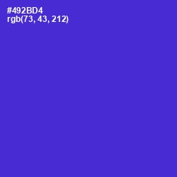 #492BD4 - Purple Heart Color Image