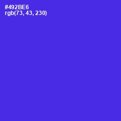 #492BE6 - Purple Heart Color Image