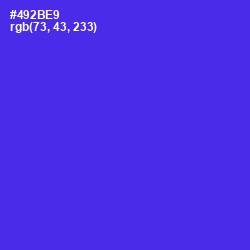 #492BE9 - Purple Heart Color Image