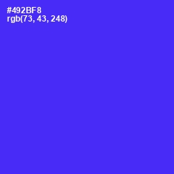 #492BF8 - Purple Heart Color Image