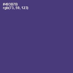 #493B7B - Honey Flower Color Image