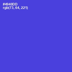 #4940DD - Royal Blue Color Image