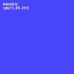 #4945FB - Royal Blue Color Image