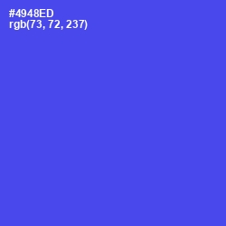 #4948ED - Royal Blue Color Image