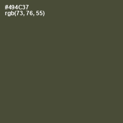 #494C37 - Kelp Color Image