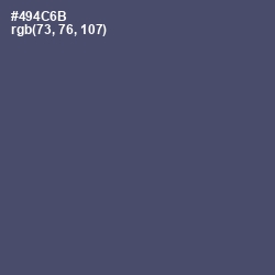 #494C6B - Mulled Wine Color Image