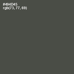 #494D45 - Gravel Color Image