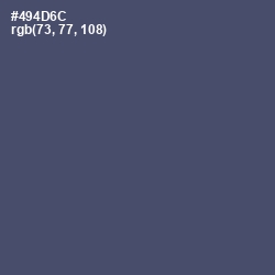 #494D6C - Mulled Wine Color Image