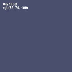 #494F6D - Mulled Wine Color Image