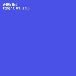 #4951E6 - Royal Blue Color Image