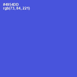 #4954DD - Royal Blue Color Image