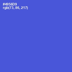 #4956D9 - Royal Blue Color Image