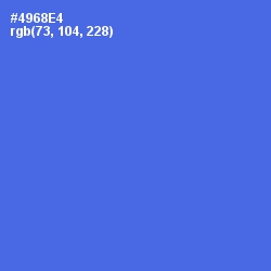#4968E4 - Royal Blue Color Image
