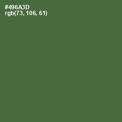 #496A3D - Chalet Green Color Image