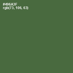 #496A3F - Chalet Green Color Image