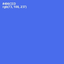 #496CED - Royal Blue Color Image