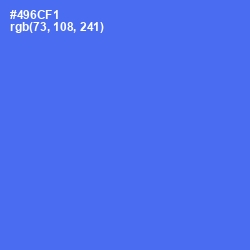 #496CF1 - Royal Blue Color Image