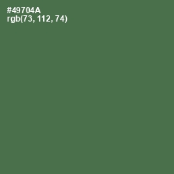 #49704A - Fern Green Color Image