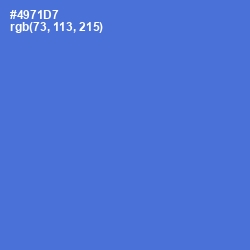 #4971D7 - Indigo Color Image