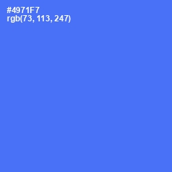 #4971F7 - Royal Blue Color Image