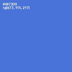 #4973D9 - Indigo Color Image