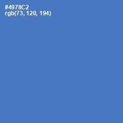 #4978C2 - Indigo Color Image