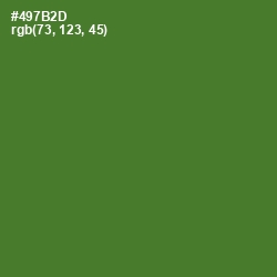 #497B2D - Chalet Green Color Image