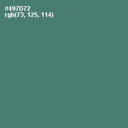 #497D72 - Faded Jade Color Image