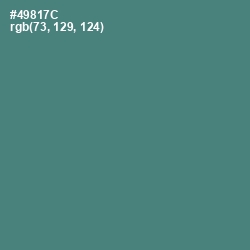 #49817C - Viridian Color Image