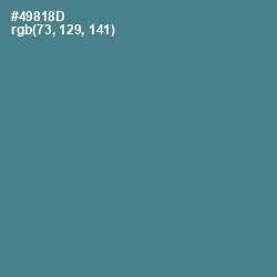 #49818D - Smalt Blue Color Image