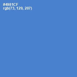 #4981CF - Havelock Blue Color Image