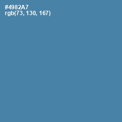 #4982A7 - Steel Blue Color Image