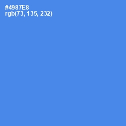 #4987E8 - Havelock Blue Color Image