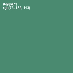 #498A71 - Viridian Color Image