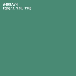 #498A74 - Viridian Color Image